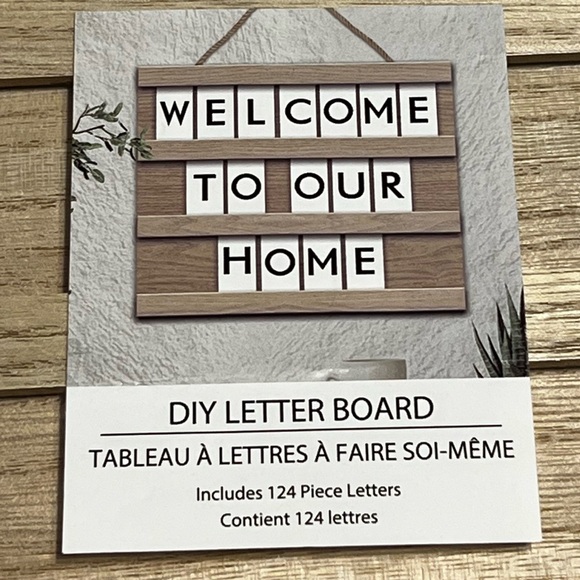 New MDF Hanging DIY Letter Board Wall Decor, 7.87 in x 6.69 in - Picture 2 of 12